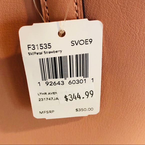 COACH💞AVENUE TOTE PETAL PINK STRAWBERRY - Picture 5 of 5